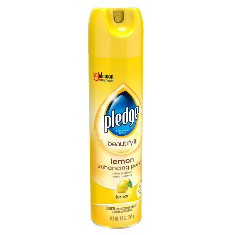 Pledge Enhancing Polish Spray Lemon - 9.7oz