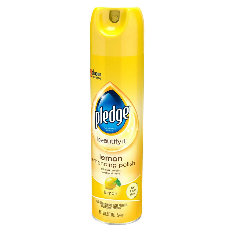 Pledge Enhancing Polish Spray Lemon - 9.7oz