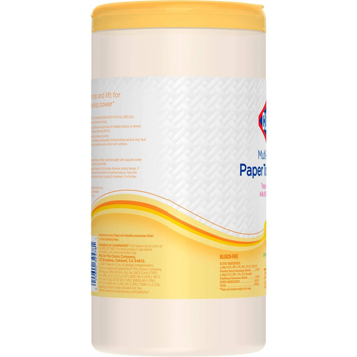 Clorox Paper Towel Wipes - Lemon - 75ct
