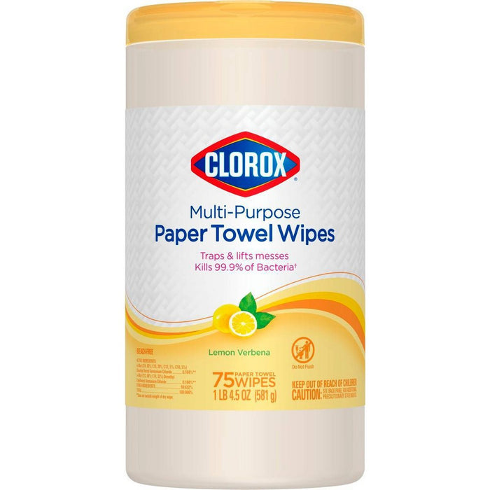 Clorox Paper Towel Wipes - Lemon - 75ct