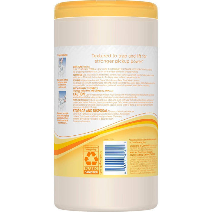 Clorox Paper Towel Wipes - Lemon - 75ct