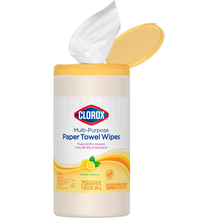 Clorox Paper Towel Wipes - Lemon - 75ct