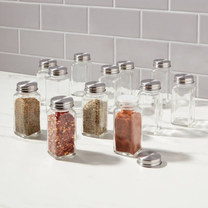 3oz 12pk Square Spice Jar Set - Threshold™