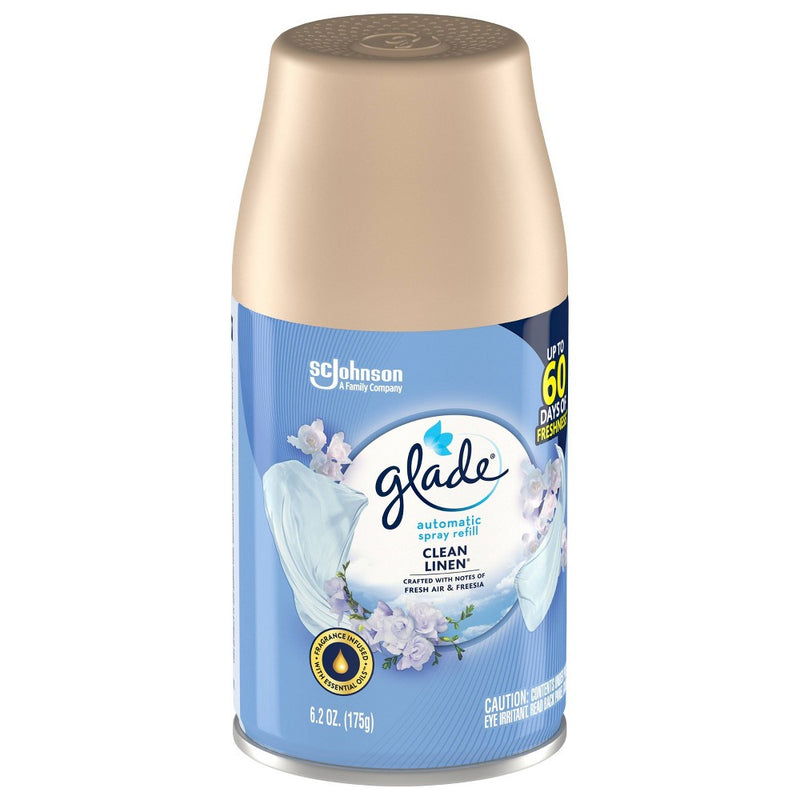 Glade Automatic Spray Air Freshener Clean Linen 1ct Refill - 6.2oz