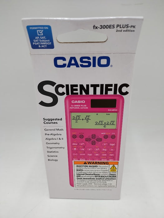 Casio FX-300 Scientific Calculator - Pink