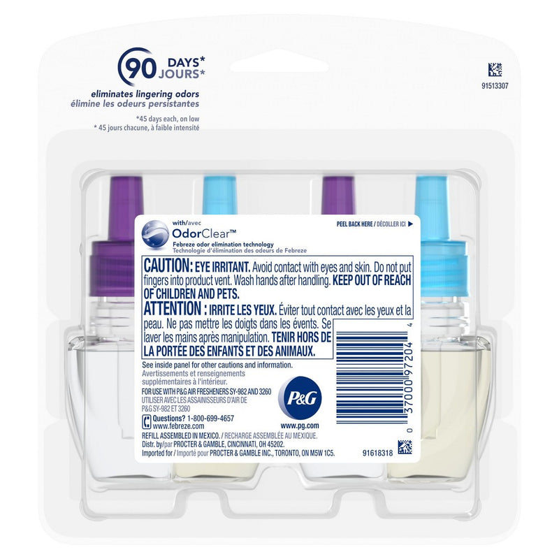 Febreze Plug Air Freshener Refills with Gain Moonlight Breeze - 2ct 1.75oz