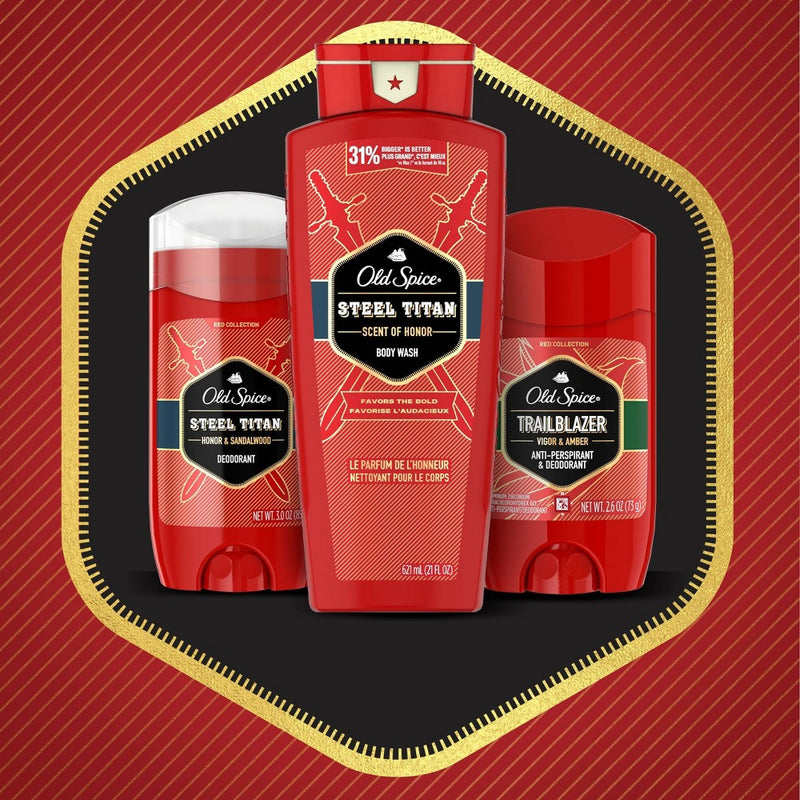 Old Spice Red Collection Swagger Scent Deodorant for Men - 2 Pack - 3 oz.