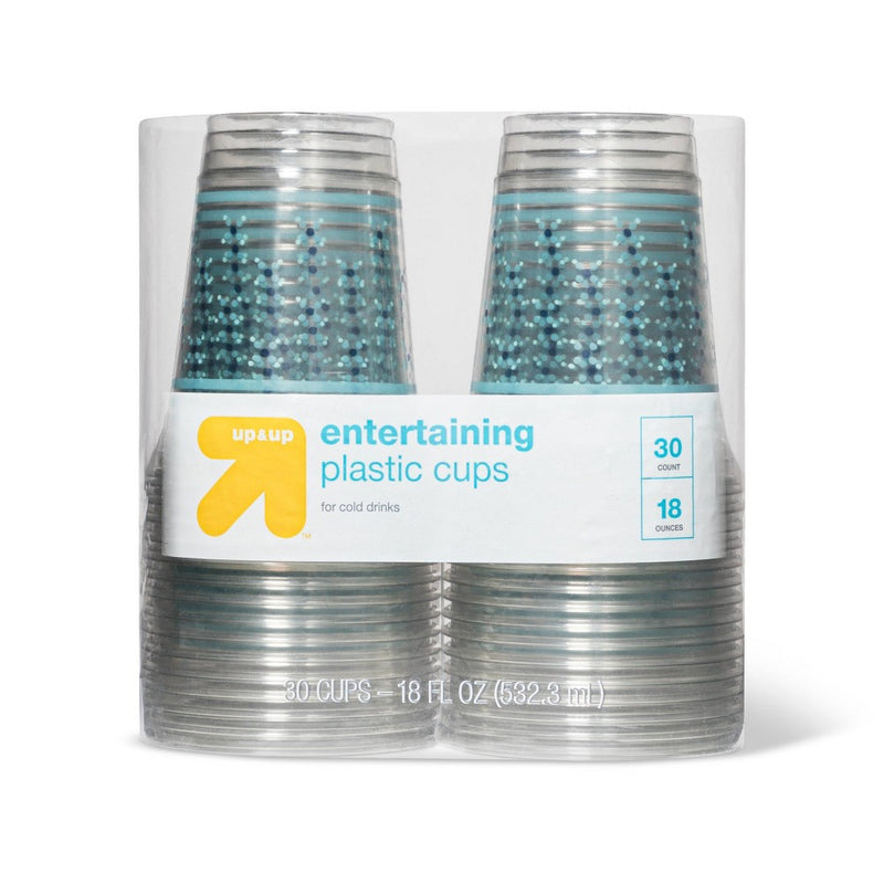 Entertaining Disposable Plastic Cups for Cold Drinks - 30ct - up & up™6