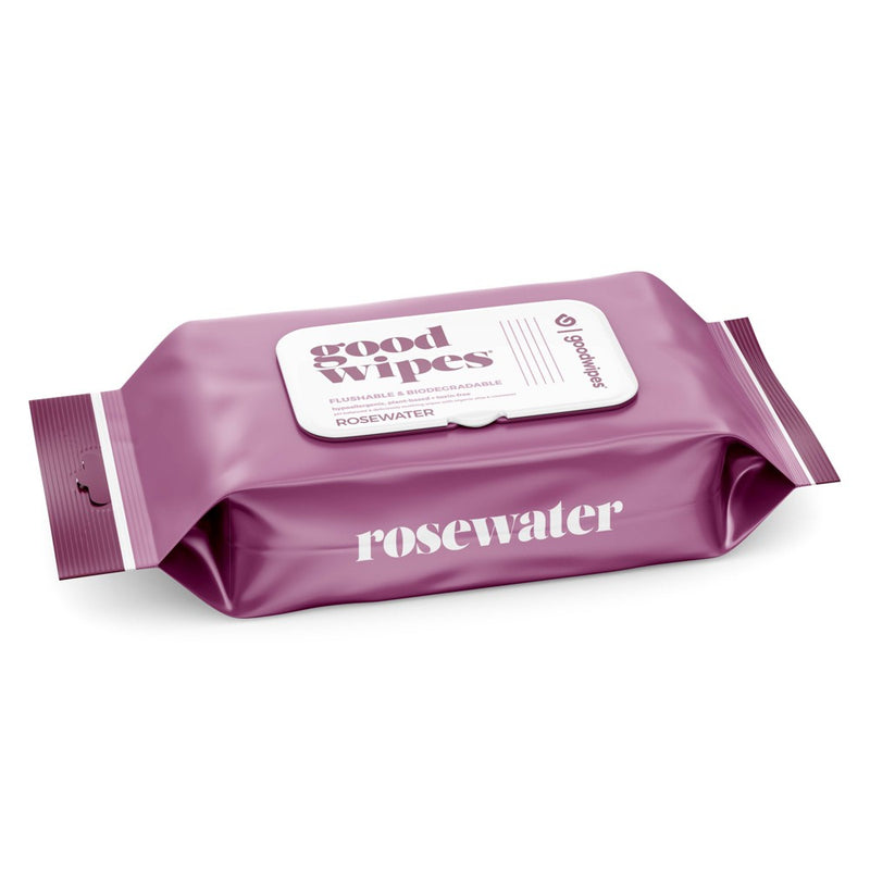 Goodwipes Rosewater Flushable Wipes - 2pk/120ct