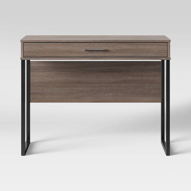 Mixed Material Writing Desk Gray - Room Essentials™ (LOCAL PICKUP ONLY)