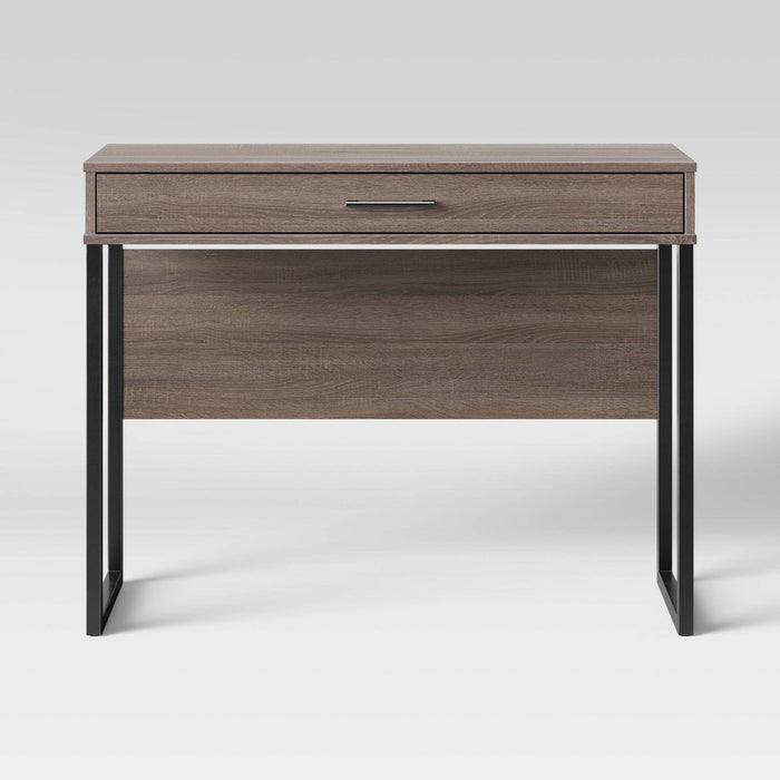 Mixed Material Writing Desk Gray - Room Essentials™ (LOCAL PICKUP ONLY)