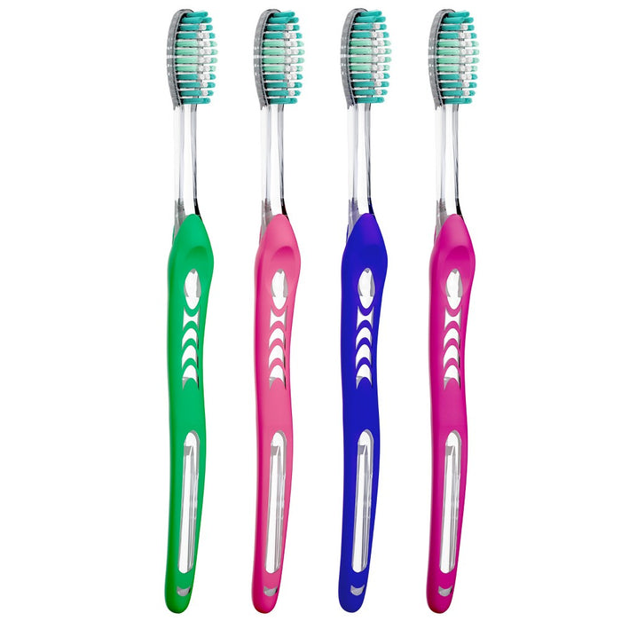 Contour Toothbrush - 4ct - Up&Up (Compared to Oral-B Indicator Contour Clean)