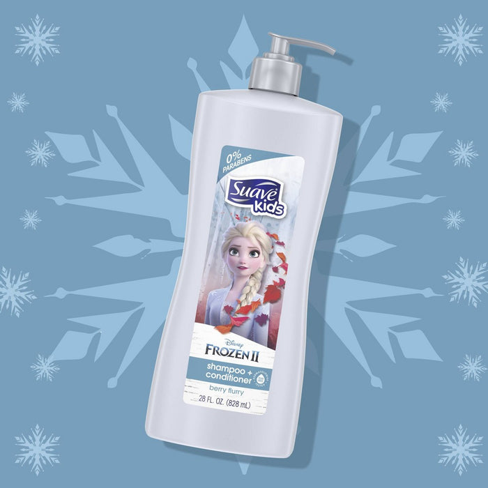 Suave Kids Disney Frozen II Tear Free Berry Flurry Shampoo + Conditioner - 28 fl oz