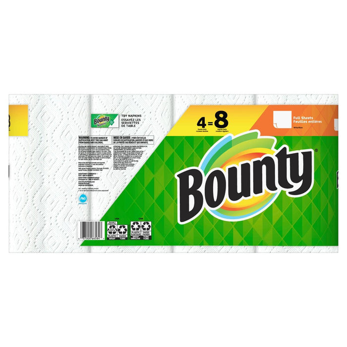 Bounty Full Sheet Paper Towels - 64ct/4 Double Rolls