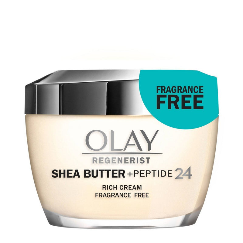 Olay Regenerist Shea Butter + Peptide 24 Face Moisturizer Fragrance-Free -1.7oz