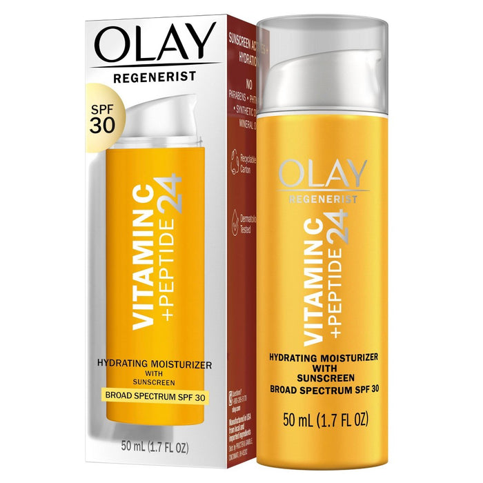 Olay Regenerist Vitamin C + Peptide 24 Face Moisturizer - SPF 30 - 1.7oz