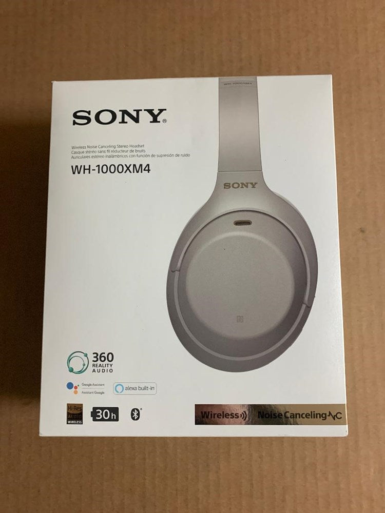 Sony WH-1000XM4 Noise Canceling Overhead Bluetooth Wireless Headphones - Silver