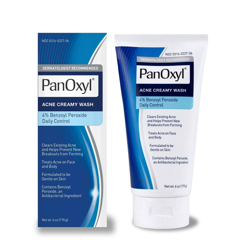 PanOxyl 4% Creamy Facial Treatment Wash - 6oz - EXP 09/2023