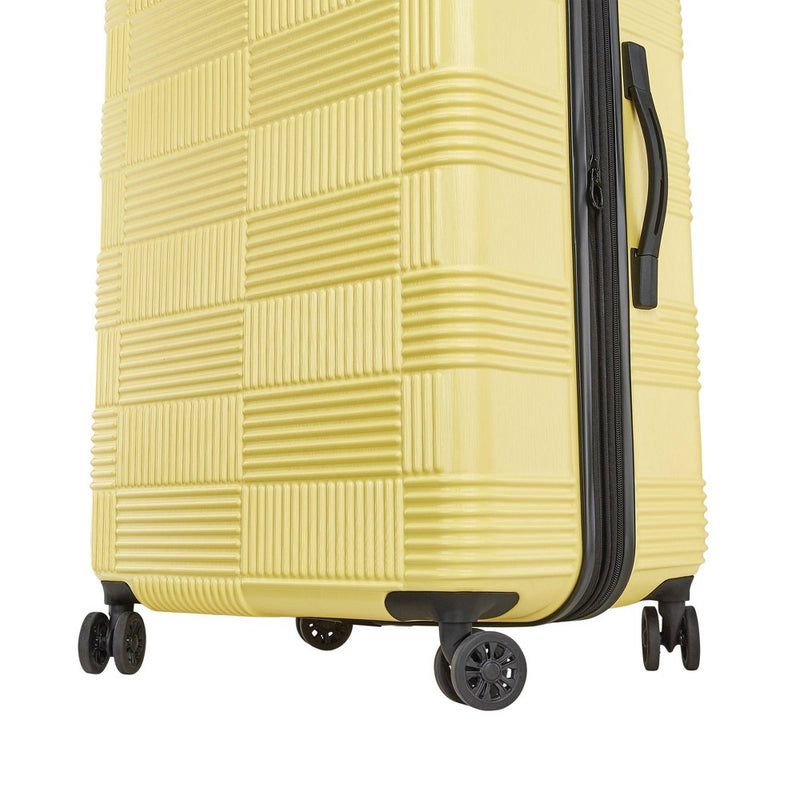 American Tourister Hardside Checked Spinner Suitcase - Yellow (LOCAL PICKUP ONLY)
