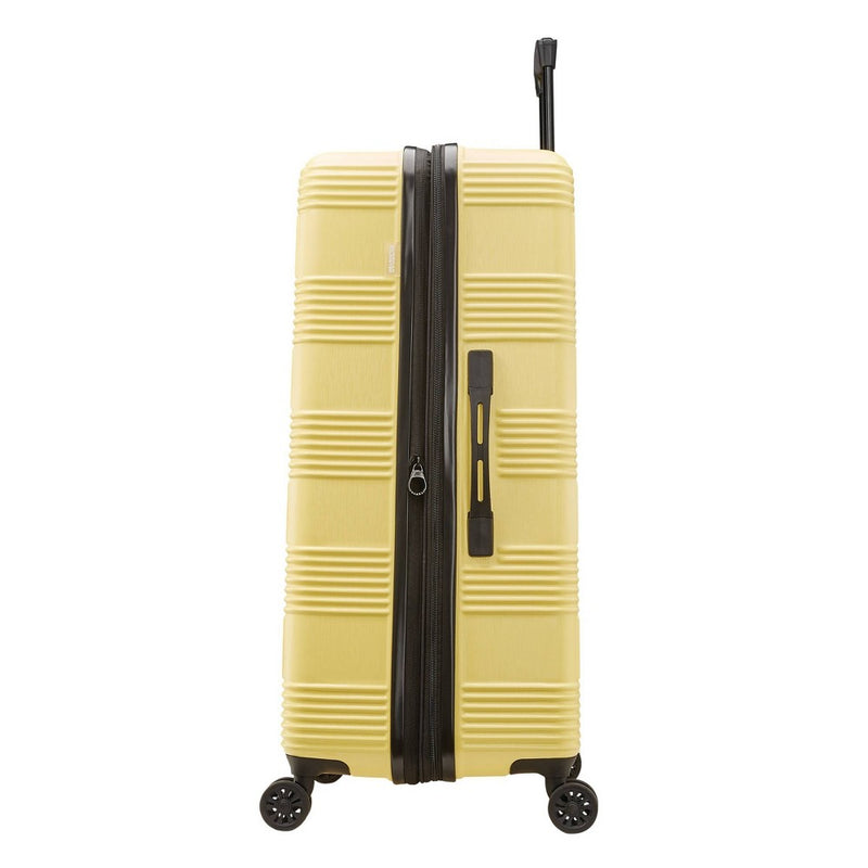 American Tourister Hardside Checked Spinner Suitcase - Yellow (LOCAL PICKUP ONLY)