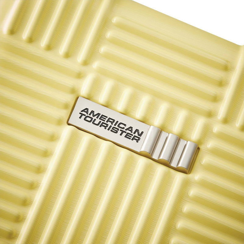 American Tourister Hardside Checked Spinner Suitcase - Yellow (LOCAL PICKUP ONLY)
