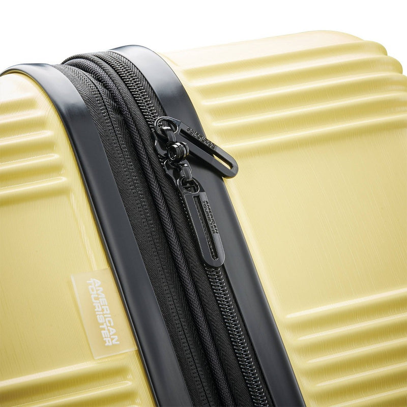 American Tourister Hardside Checked Spinner Suitcase - Yellow (LOCAL PICKUP ONLY)