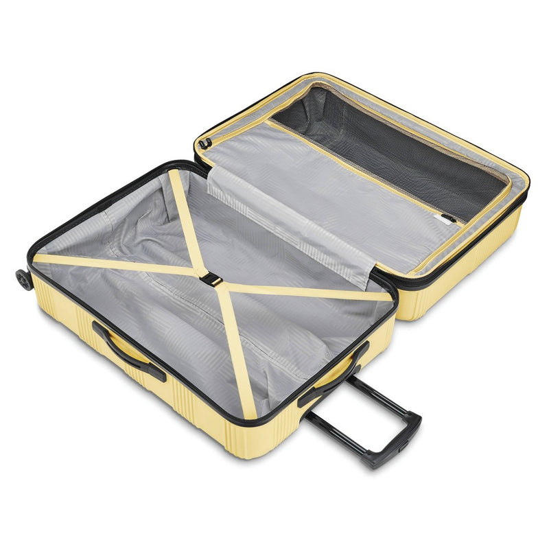 American Tourister Hardside Checked Spinner Suitcase - Yellow (LOCAL PICKUP ONLY)