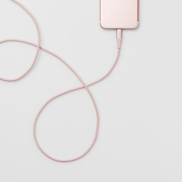 heyday™ 4' Lightning to USB-A Braided Cable - Rose Gold