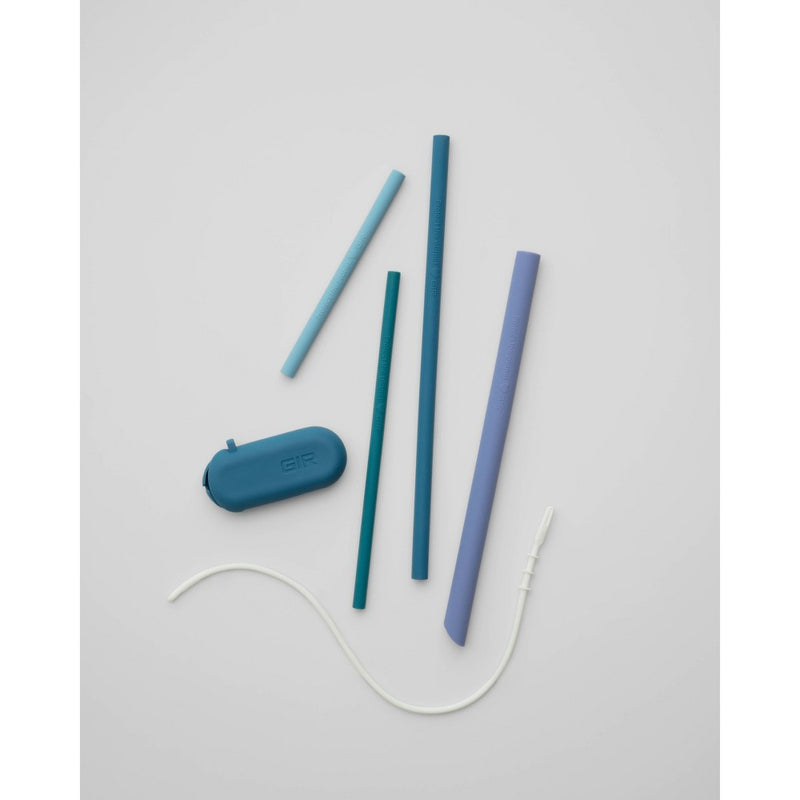 GIR: Get It Right 4pk Multipack Silicone Straw Glacier