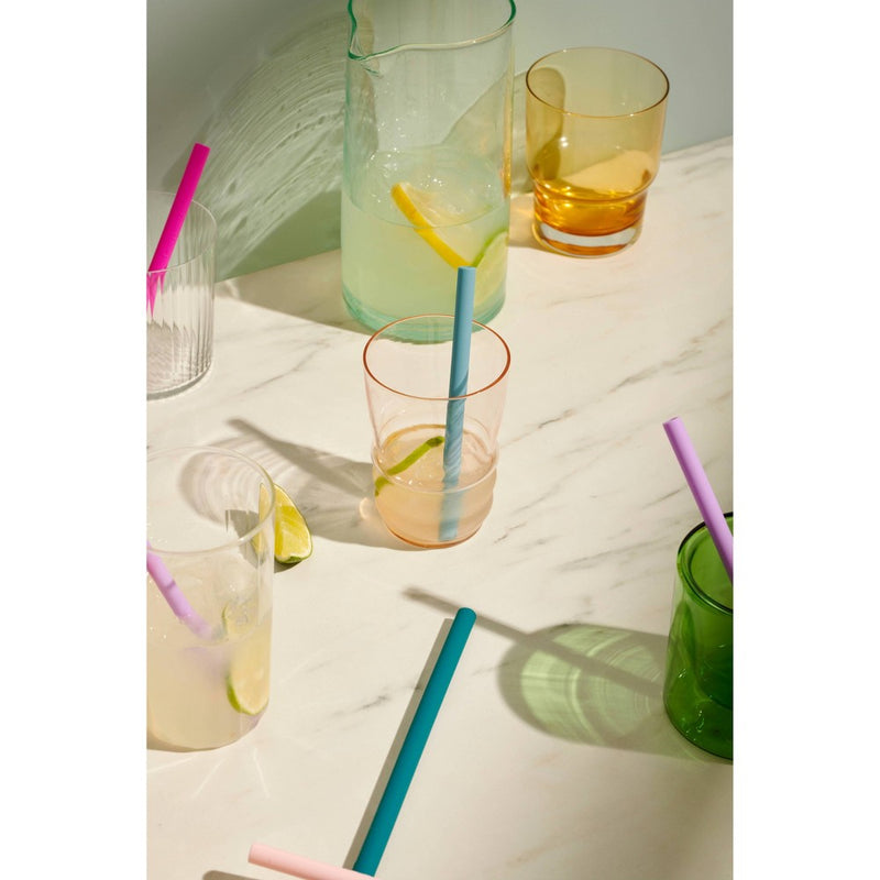 GIR: Get It Right 4pk Multipack Silicone Straw Glacier