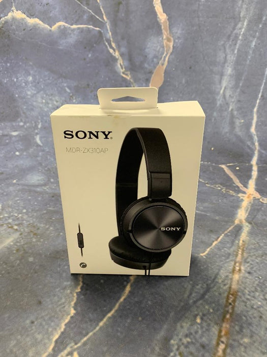 Sony MDR-ZX310AP ZX Series Wired On-Ear Headphones with Mic - Black *NEW*