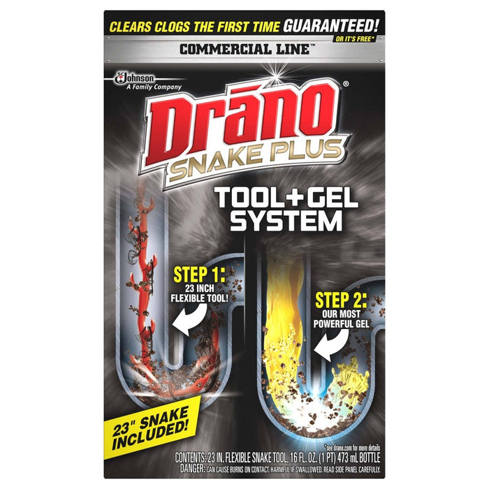Drano Snake Plus Tool + Gel System - 16oz