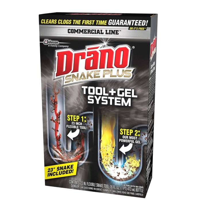 Drano Snake Plus Tool + Gel System - 16oz
