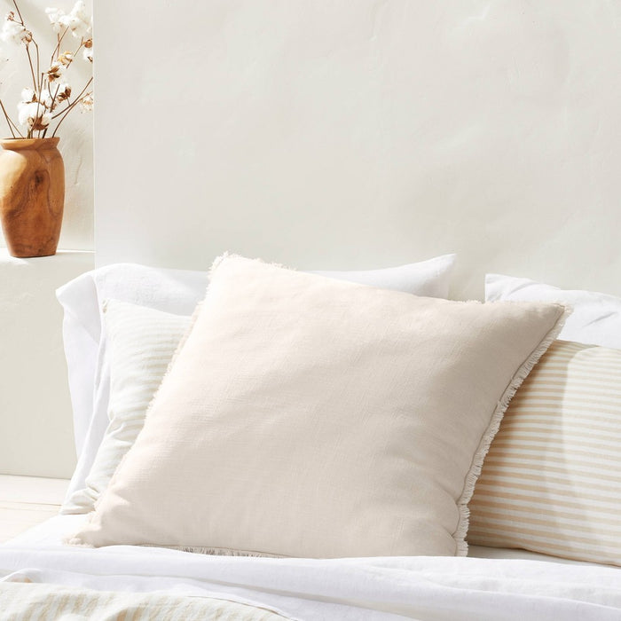 Euro Heavyweight Linen Blend Throw Pillow Natural - Casaluna™