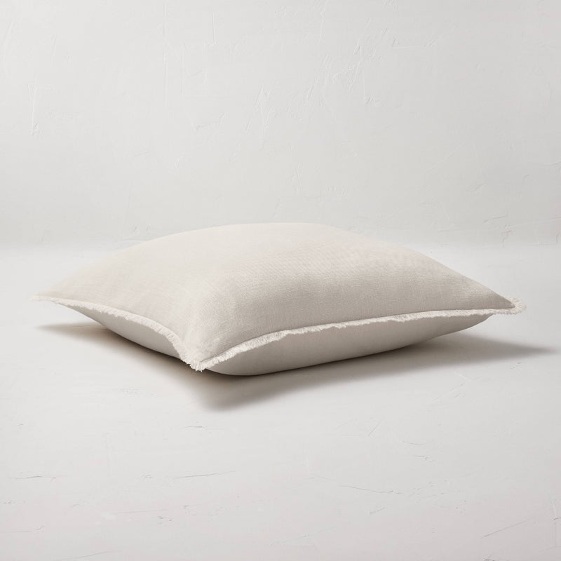 Euro Heavyweight Linen Blend Throw Pillow Natural - Casaluna™ (LOCAL PICKUP ONLY)