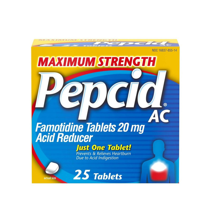 Pepcid AC Maximum Strength Heartburn Prevention & Relief Tablets - 25 ct.