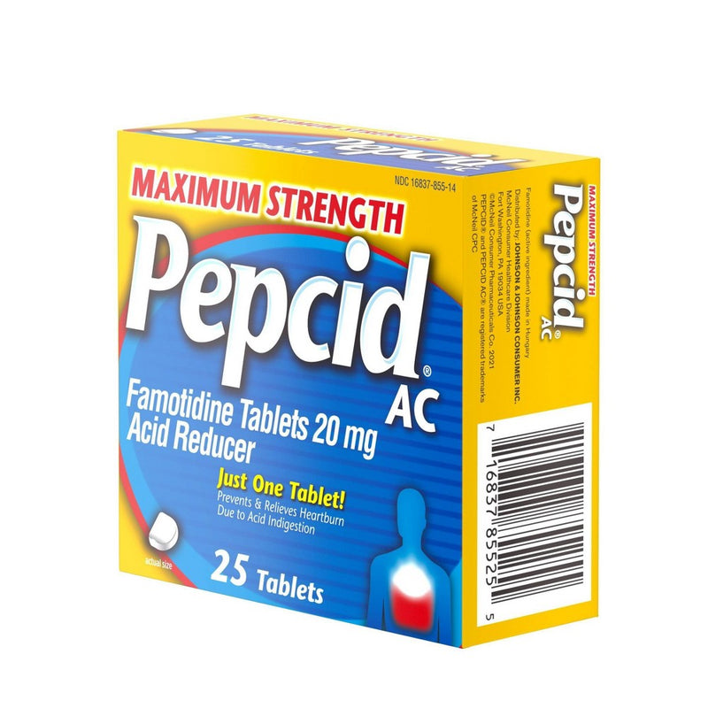Pepcid AC Maximum Strength Heartburn Prevention & Relief Tablets - 25 ct.