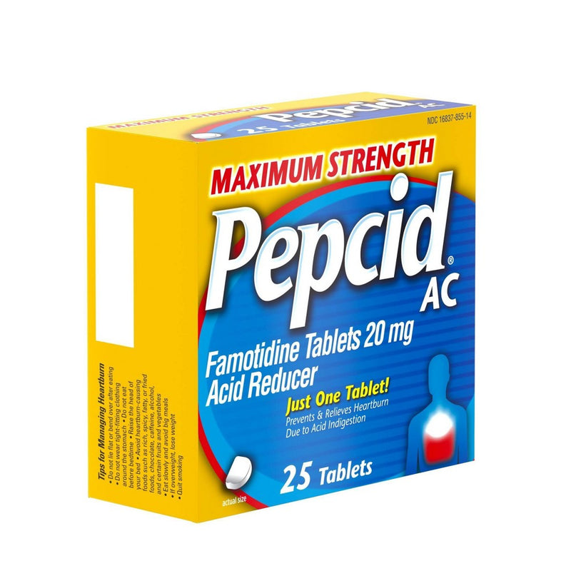 Pepcid AC Maximum Strength Heartburn Prevention & Relief Tablets - 25 ct.