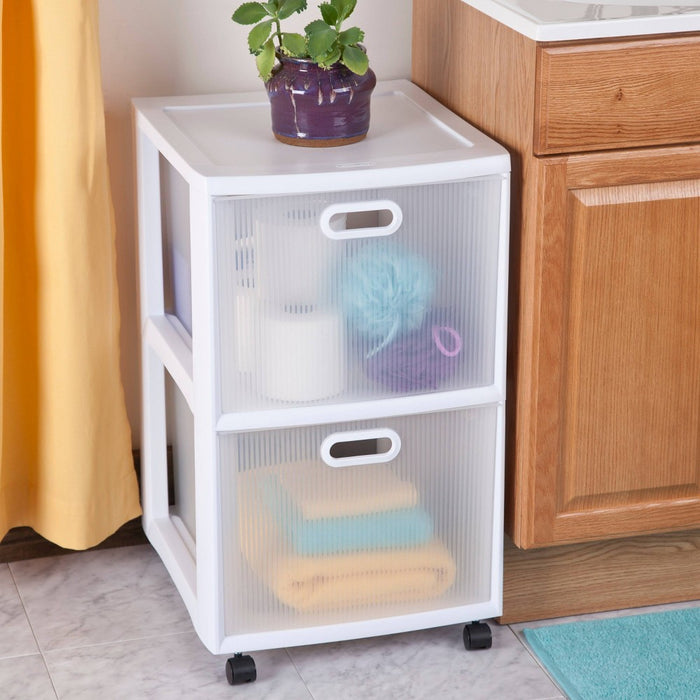 Sterilite Ultra 2-Drawer Storage Cart White (LOCAL PICKUP ONLY)