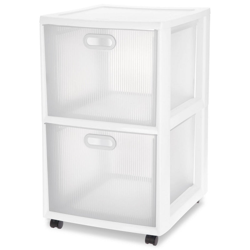 Sterilite Ultra 2-Drawer Storage Cart White (LOCAL PICKUP ONLY)