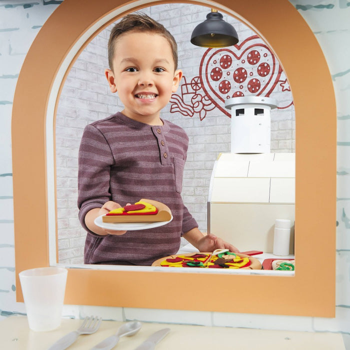 Little Tikes Pizza Restaurant Wooden Pretend Play Kitchen Toy 20pc Accessories for 2 Sided Play (LOCAL PICKUP ONLY)