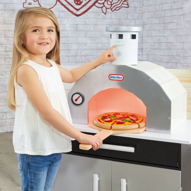 Little Tikes Pizza Restaurant Wooden Pretend Play Kitchen Toy 20pc Accessories for 2 Sided Play (LOCAL PICKUP ONLY)
