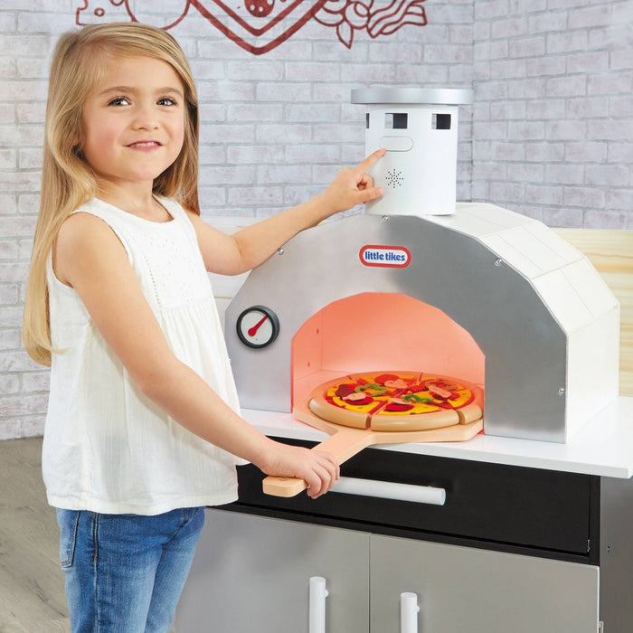 Little Tikes Pizza Restaurant Wooden Pretend Play Kitchen Toy 20pc Accessories for 2 Sided Play (LOCAL PICKUP ONLY)