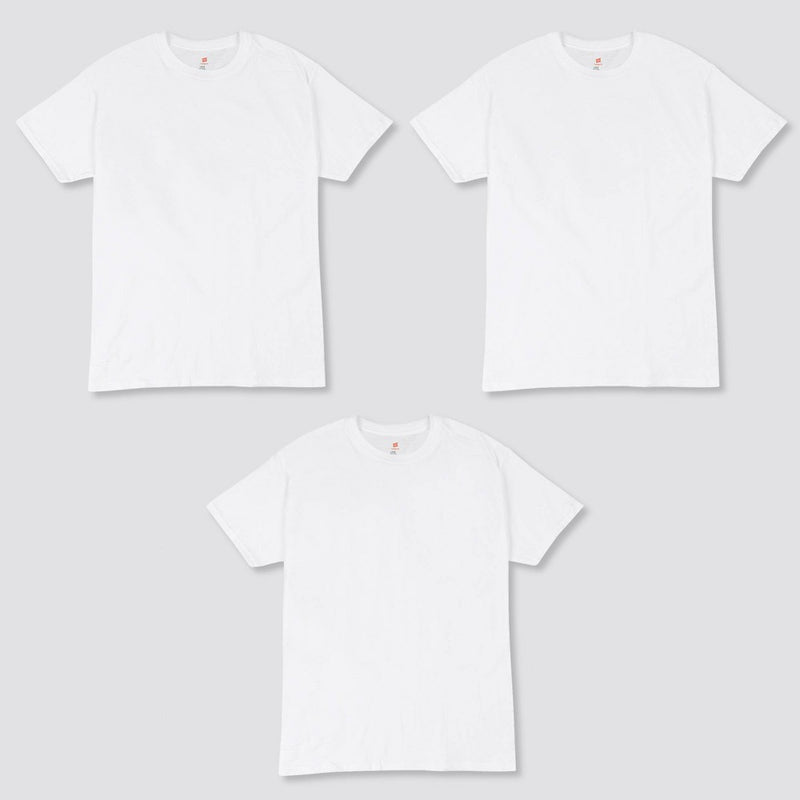 Hanes Men's 3pk Comfort Fit Crew Neck T-Shirt - White S