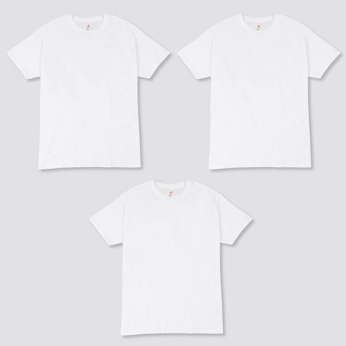 Hanes Men's 3pk Comfort Fit Crew Neck T-Shirt - White S