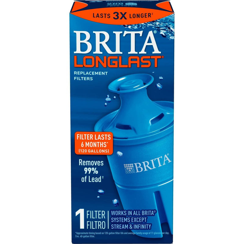 Brita Longlast BPA Free Replacement Filters for Pitcher and Dispensers