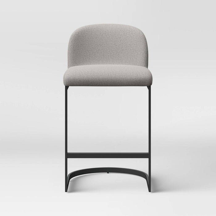 2pk Jules Cantilever Armless Upholstered Counter Height Barstool - Project 62™ (LOCAL PICKUP ONLY)