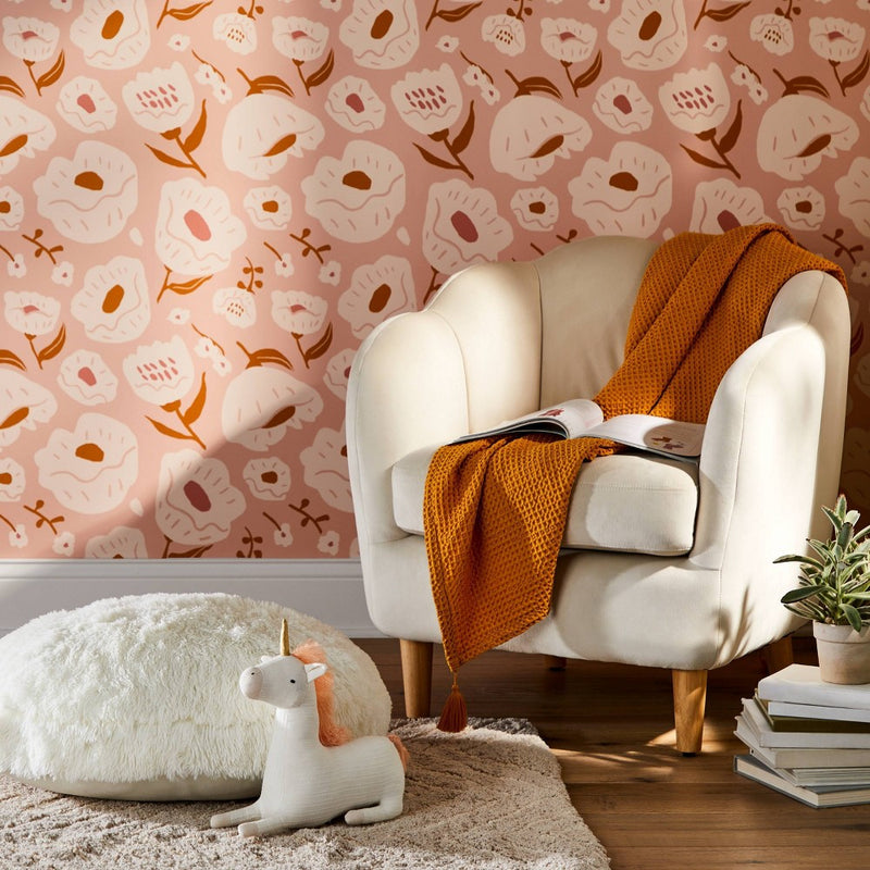 Faux Fur Floor Pillow Cream - Pillowfort™