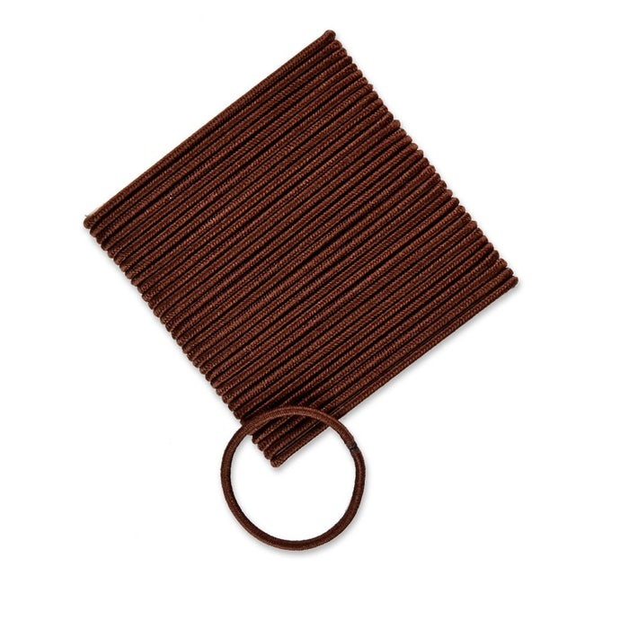 scunci No Damage Elastics - Brown - 2mm/34ct