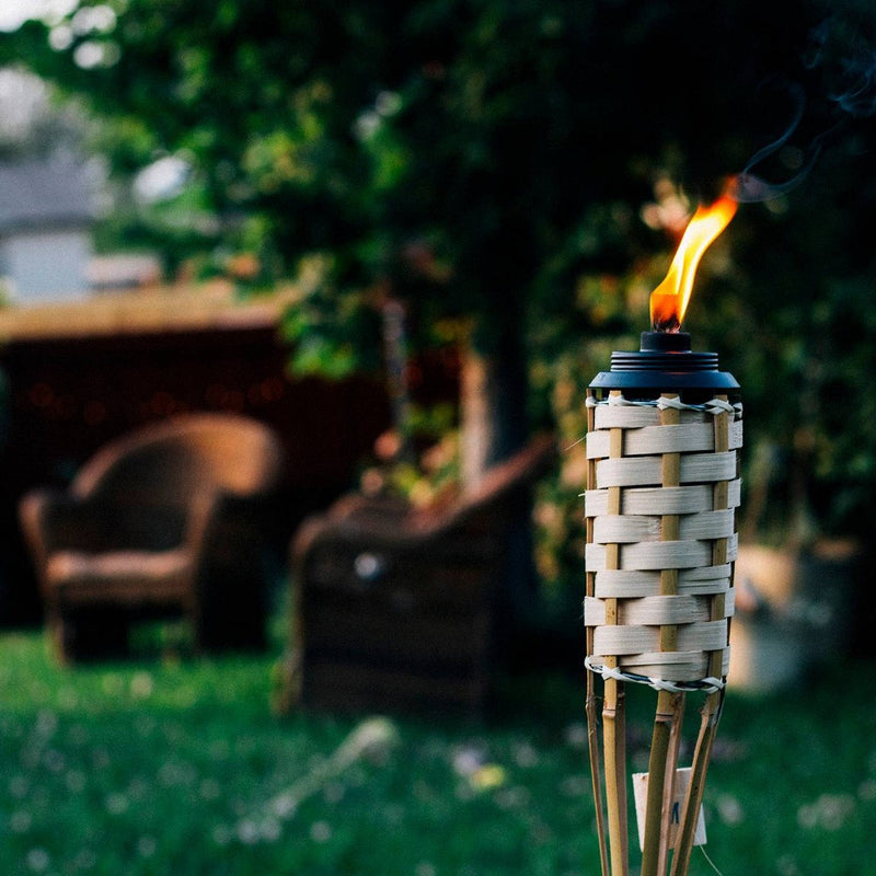 Luau Bamboo Torch Natural  - TIKI (LOCAL PICKUP ONLY)